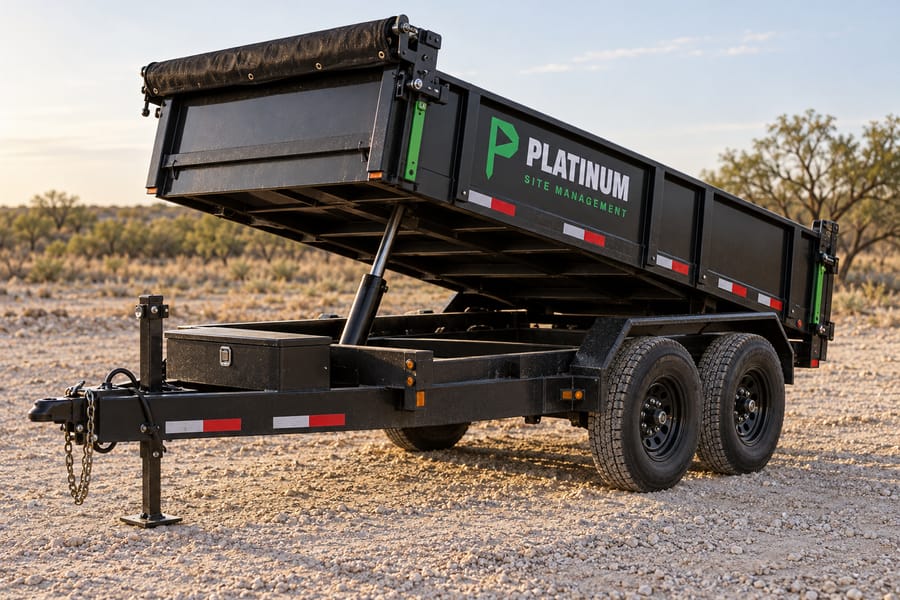 Tandem axle dump trailer