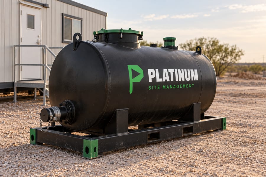 Portable septic holding tank